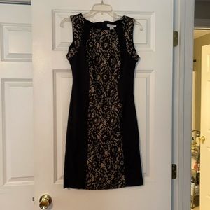 Katherine barclay black and nude lace dress